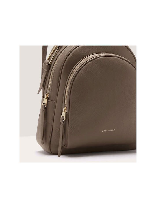 Leder Damentasche Rucksack Braun