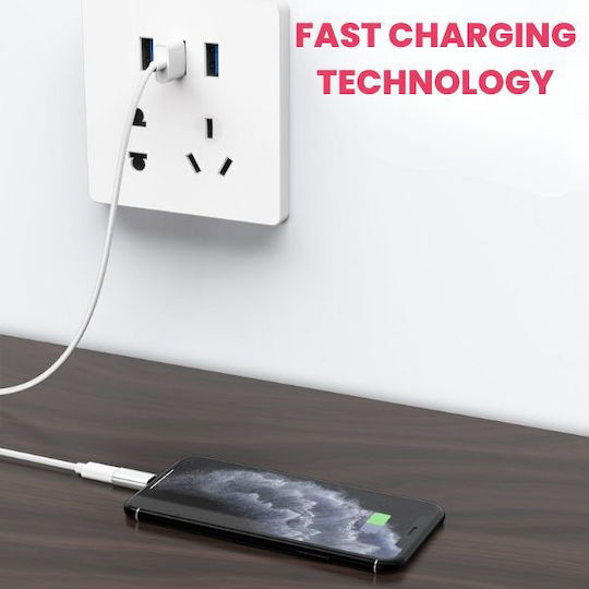Adaptor Încărcare Rapidă Micro Usb Lightning Redare Muzică Transfer Date Argintiu