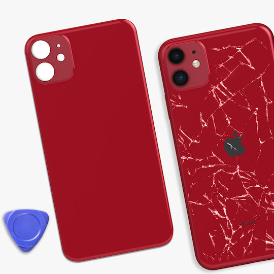 Clappio Replacement Rear Glass Iphone 11 Red