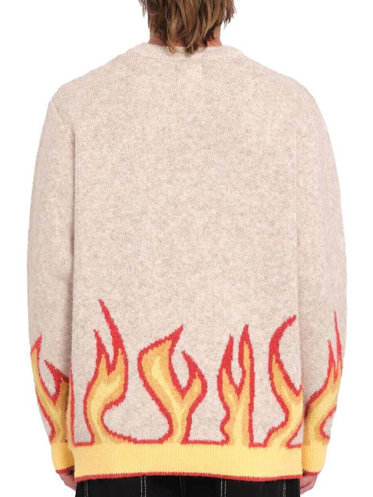 Fergadelic Sweater Πουλόβερ Μακρυμάνικο Λευκό