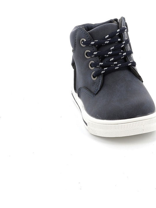 Kids Boots with Zipper Blue