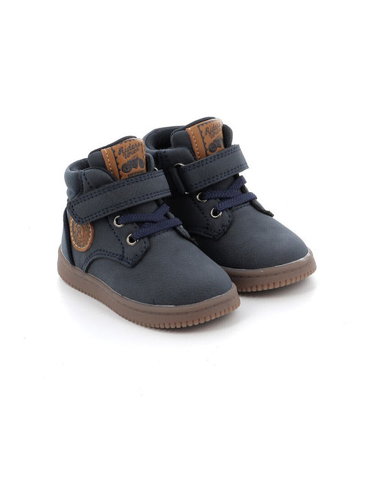 Kids Boots with Velcro Blue