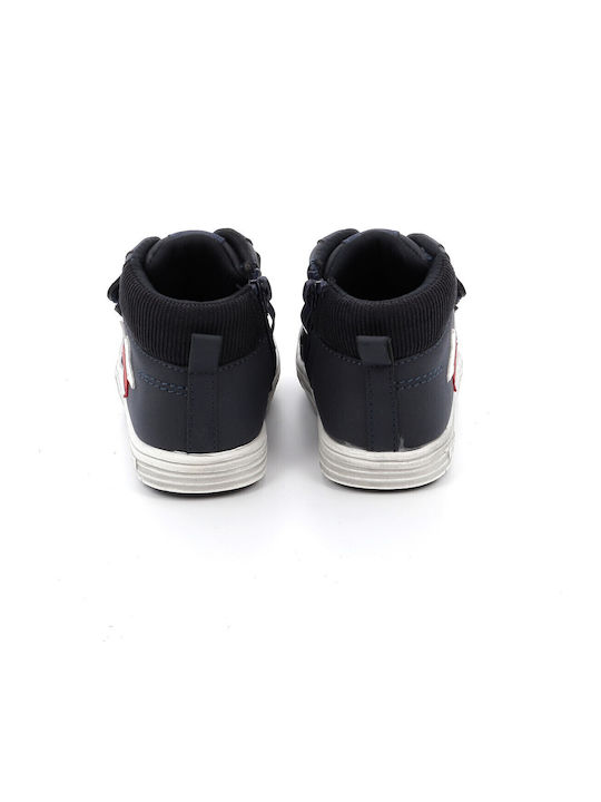 Kids Boots with Zipper Blue