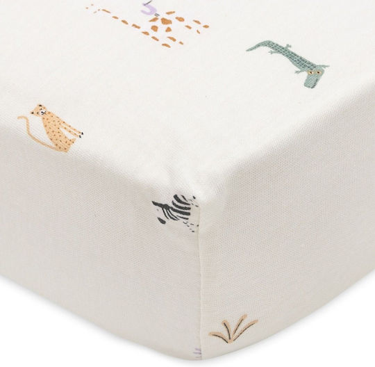 Jollein Beige Fitted Baby Sheets 60x120cm Jollein Beige Fitted Baby Sheets 60x120cm