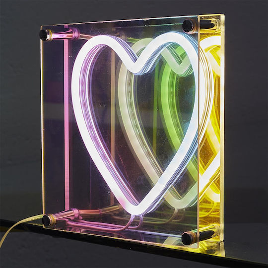 The Home Deco Factory Neon Διακοσμητικό Φωτιστικό LED Καρδιά 18x18x3.3εκ.