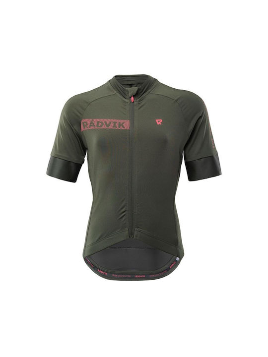Radvik Kids' Short Sleeves Cycling Jersey Black