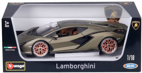 Bburago Car Lamborghini Sian FKP 37 - Green 1:18 For 3+ Years (Various Designs) 1pc