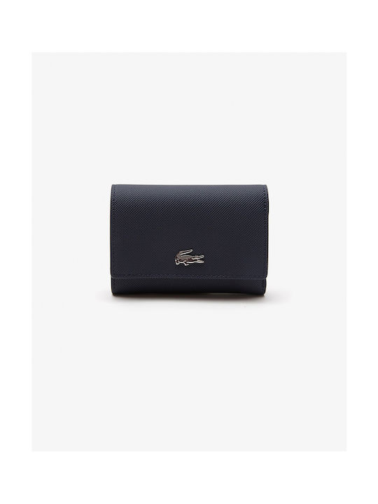 Lacoste Μεγάλο Γυναικείο Πορτοφόλι με RFID Navy Μπλε
