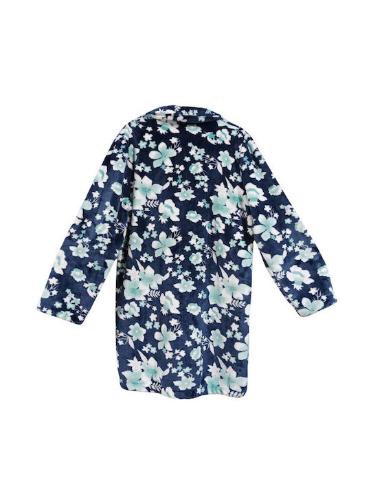 Mardim Winter Women's Robe Blue