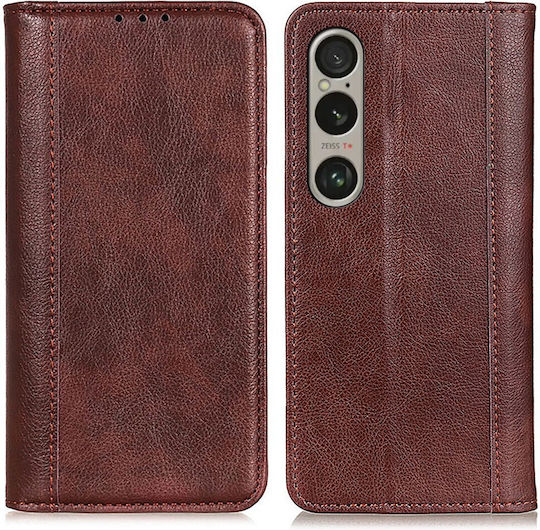 Book Δερμάτινο Καφέ (Xperia 1 VI)