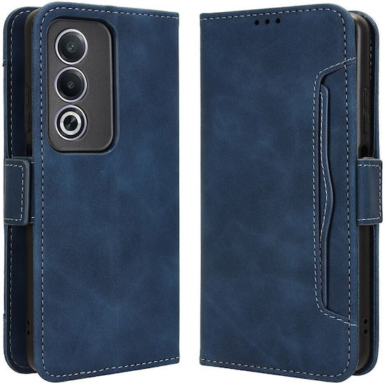 Book Piele artificială / Plastic / Silicon Albastru marin (Oppo A80 5G)