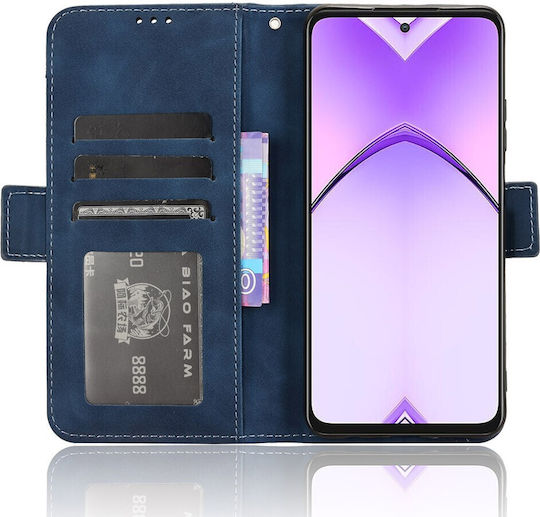 Book Piele artificială / Plastic / Silicon Albastru marin (Oppo A80 5G)