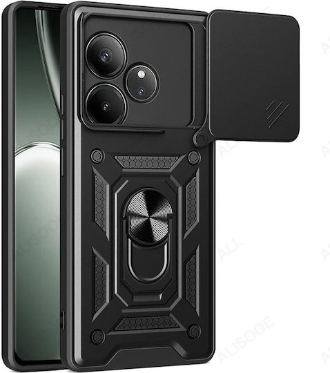 Задна корица Пластмаса / Силикон / Метал Черен (Realme GT 6)