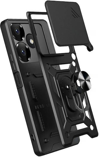 Задна корица Пластмаса / Силикон / Метал Черен (Realme GT 6)