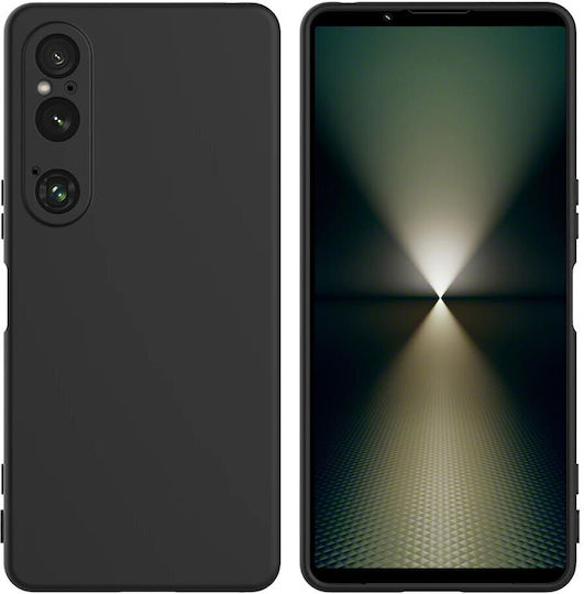 Umschlag Rückseite Silikon Schwarz (Xperia 1 VI - Xperia 1 VI)