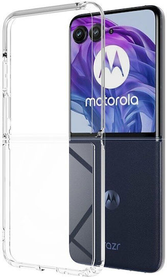Umschlag Rückseite Silikon Transparent (Razr 50 Ultra)