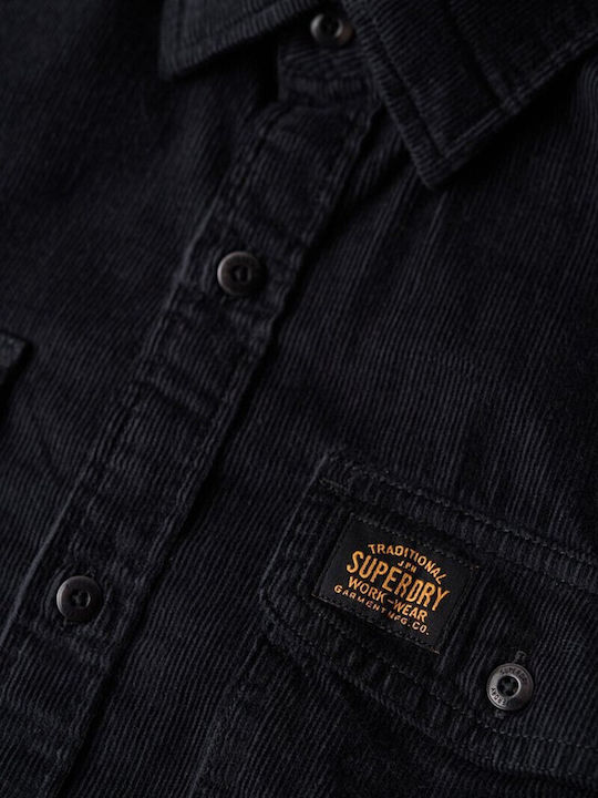 M D2 Ovin Langärmlig Flanell Hemd Blueblack