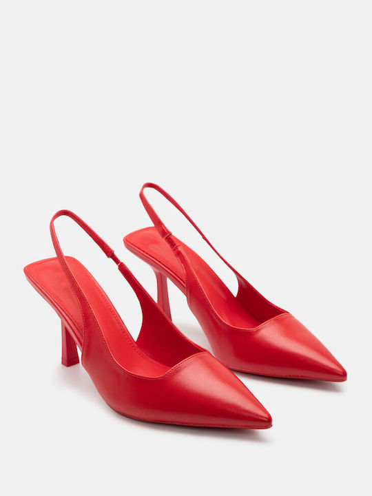 Luigi Pointed Toe Red High Heels