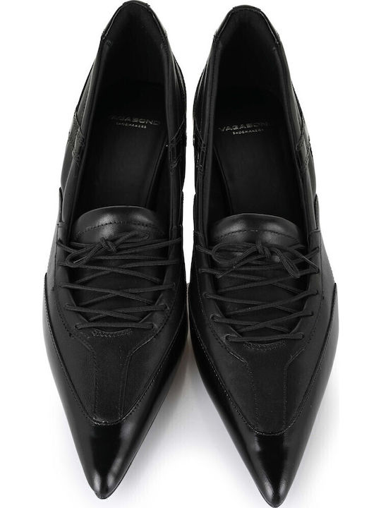 Lykke Кожени Остри Обувки На Ток Черни