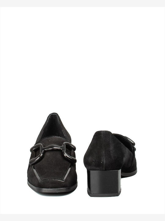 Leather Black Heels