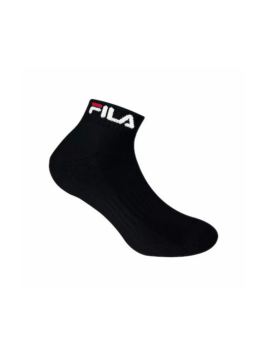 Fila Plain Half Athletic Socks Black 1 Pair