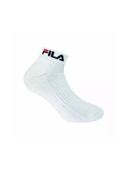 Fila Plain Half Αθλητικές Κάλτσες Λευκές 1 Ζεύγος