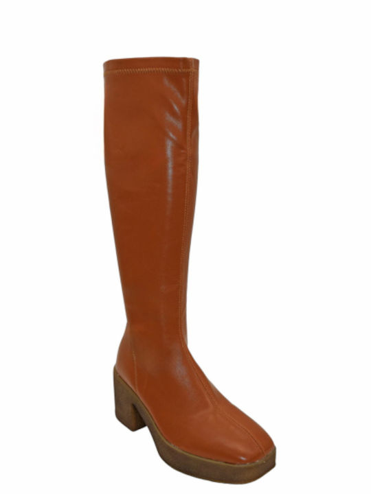 Morena Spain Women's Boots with Medium Heel Brown