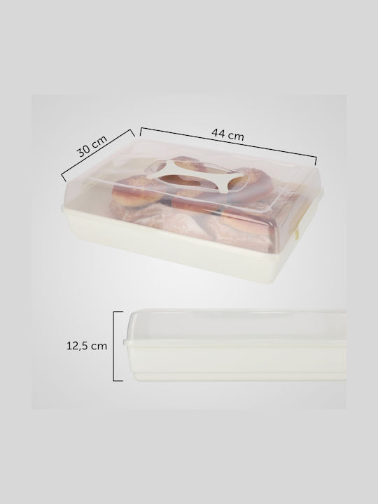 Kadax Plastic Container Cake Pastries Rectangular Large Box