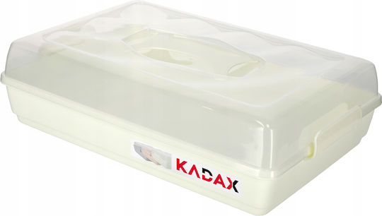 Kadax Plastic Container Cake Pastries Rectangular Large Box