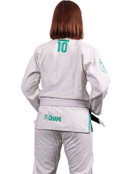 Okami Femei Uniforme Jiu Jitsu brazilian Alb