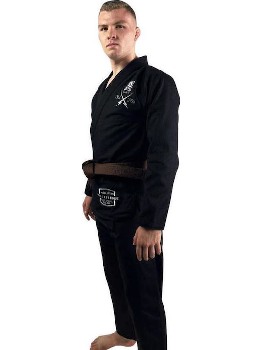Soiltecnique Men's Brazilian Jiu Jitsu Uniform Black