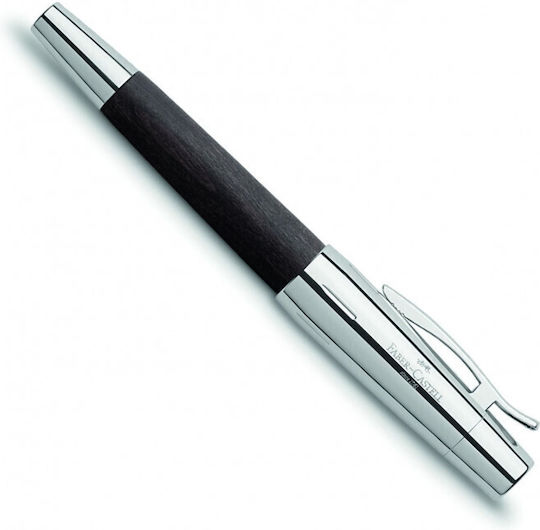 Faber-Castell E-motion Πένα Γραφής Broad Μαύρη Ξύλινη με Μαύρο Μελάνι