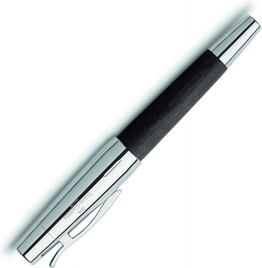 Faber-Castell E-motion Πένα Γραφής Broad Μαύρη Ξύλινη με Μαύρο Μελάνι