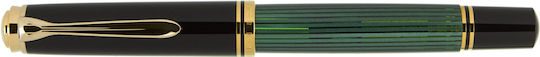 Pelikan Souveran M800 Stilou Fine Verde Cu Cerneală Roșie