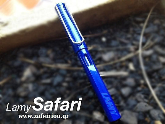 Lamy Safari Writing Pen Extra Fine Blue made of Plastic with Blue Ink