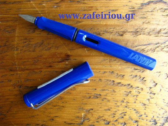 Lamy Safari Füllfederhalter Broad Blau aus Kunststoff mit blauer Tintenfarbe