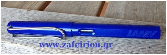 Lamy Safari Füllfederhalter Broad Blau aus Kunststoff mit blauer Tintenfarbe
