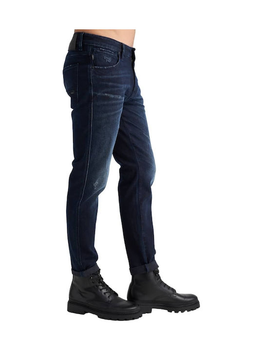 Sapphire Herren Jeanshose mit Schlank Verjüngt Anwendung Blau