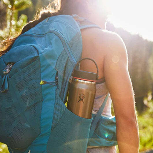 Hydro Flask Lightweight Trail Series Wide Mouth Trail Series Thermos Bottle Stainless Steel BPA Free 1.2lt Obsidian