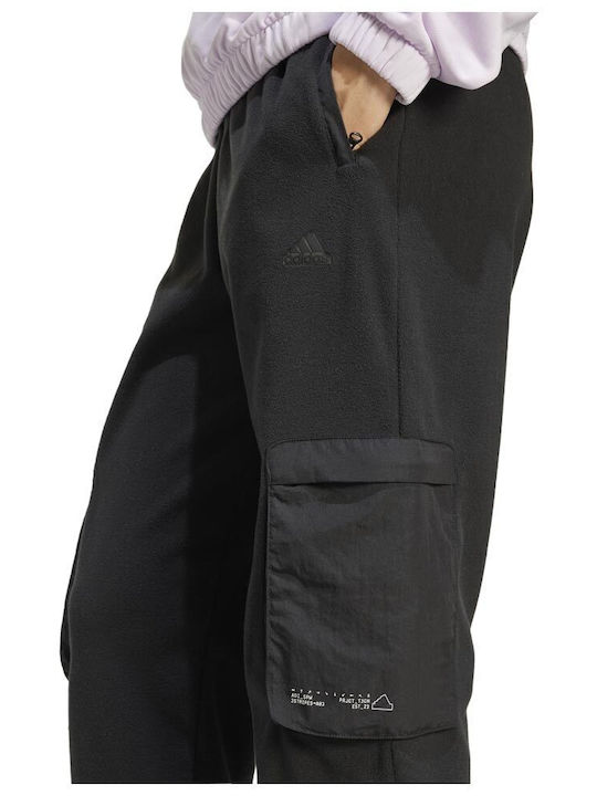 City Escape Jogginghose Jogger Vlies Schwarz