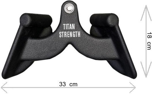 Titan Strength Pulldown Maxgrip Handles Λαβές Maxgrip 5 Τμχ