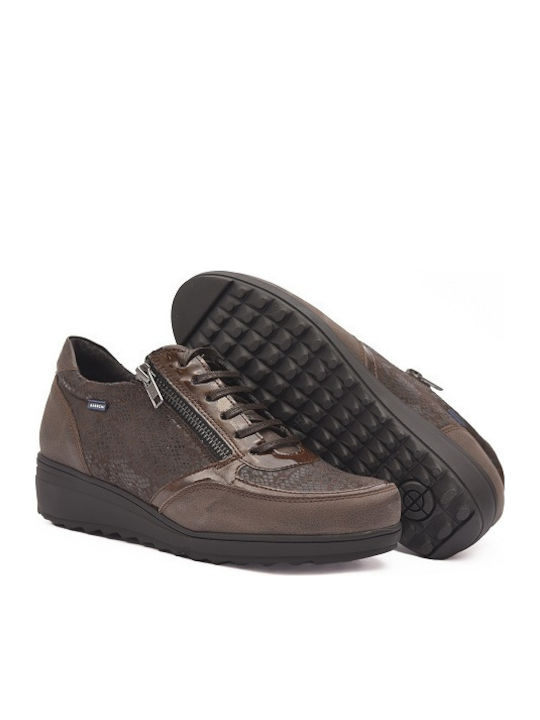 Γυναικεία Ανατομικά Sneakers Καφέ