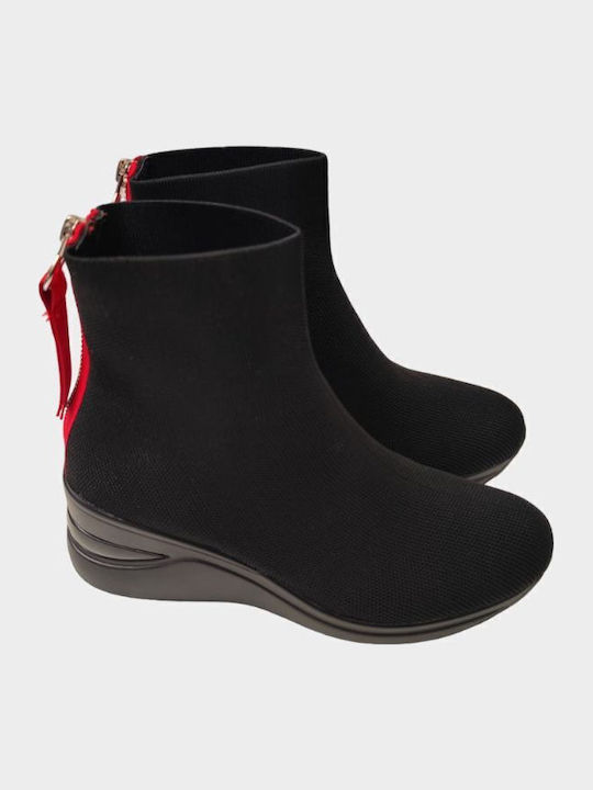 Boots Black-Red