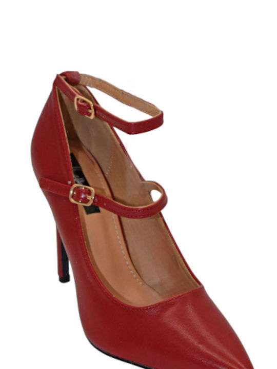 Morena Spain Pointed Toe Burgundy High Heels