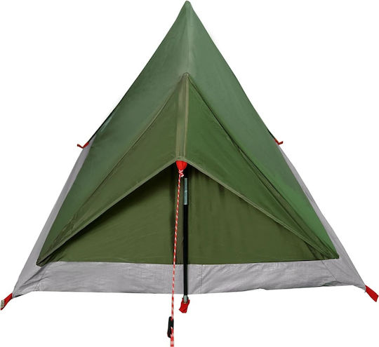 vidaXL Summer Camping Tent A-Frame Green for 2 People 212x132x90cm
