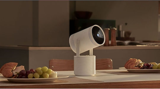 Samsung The Freestyle 2nd Gen SP-LFF3CLAXXXE Mini Projector DLP (DMD) Full HD LED Lamp with Wi-Fi and Built-in Speakers White