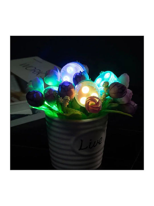 Λαμπάκια LED RGB Μπαταρίας σε Σειρά 6τμχ