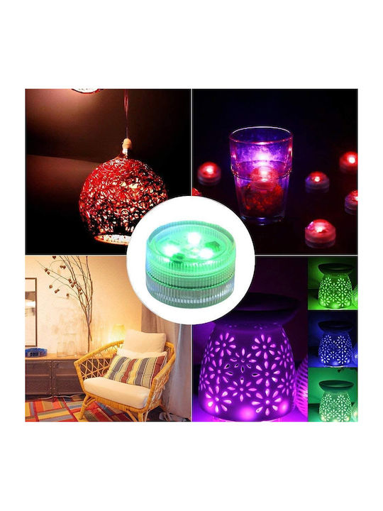 Λαμπάκια LED RGB Μπαταρίας σε Σειρά 6τμχ