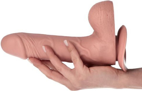 Toyz4lovers Ρεαλιστικό Dildo με Όρχεις και Βεντούζα Flesh 23cm