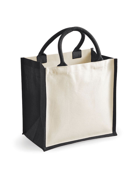 Westford Mill W421 Cotton Shopping Bag Black